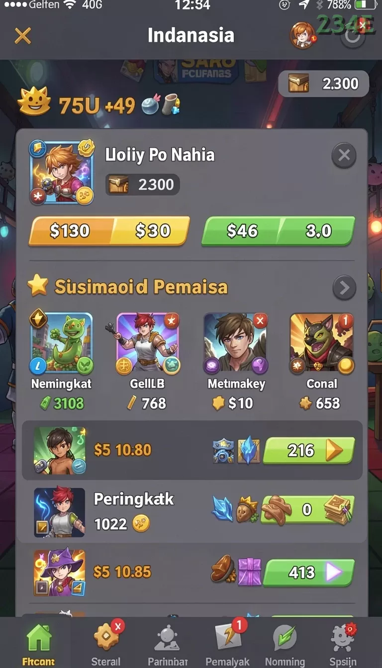 Cuplikan layar DEPO89 — aktivitas